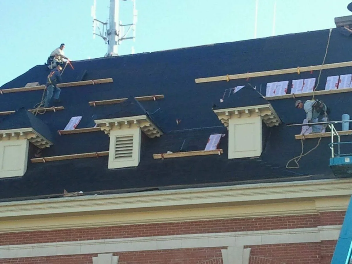 Roofing project by SJ Drew Construction Company