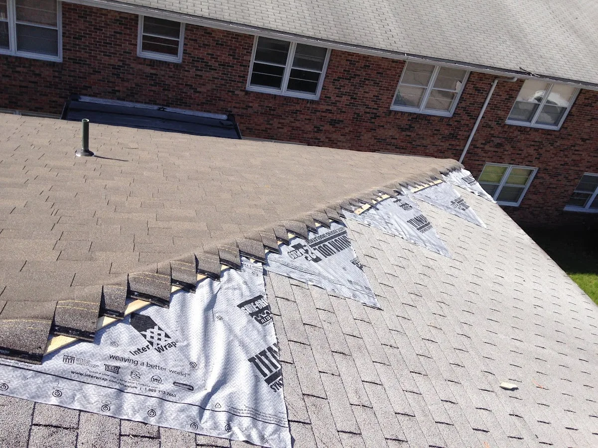 Roofing project by SJ Drew Construction Company